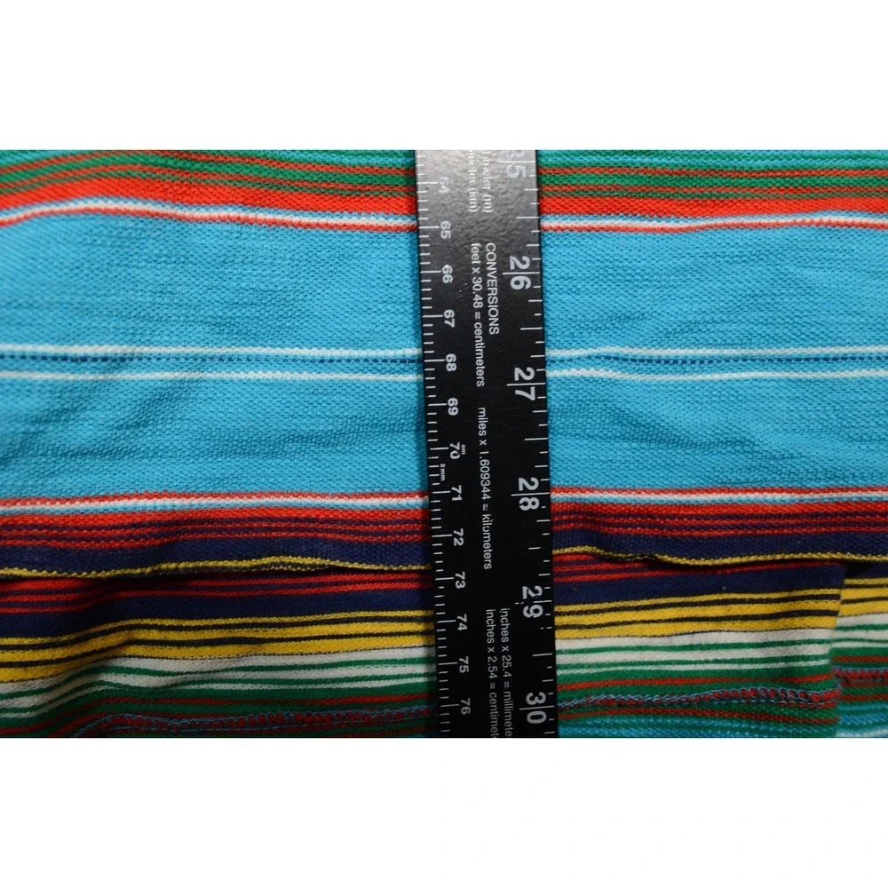 Vintage Polo By Ralph Lauren Polo Shirt Mens XL Multicolor‎ Stripe Cotton Knit